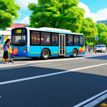 타요의 유머 요소 - Tayo and Friends at a Bus Stop**

"Tayo the Little Bus and his friends Rogi, Lani, and Gani are wait...