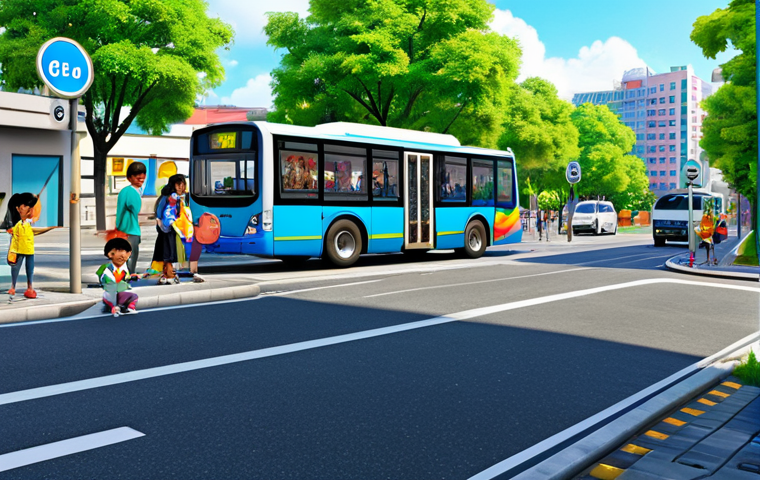 타요의 유머 요소 - Tayo and Friends at a Bus Stop**

"Tayo the Little Bus and his friends Rogi, Lani, and Gani are wait...