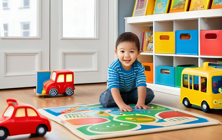 타요 OST 앨범 - **Prompt:** A vibrant, high-definition image of a diverse group of four to seven-year-old children, ...