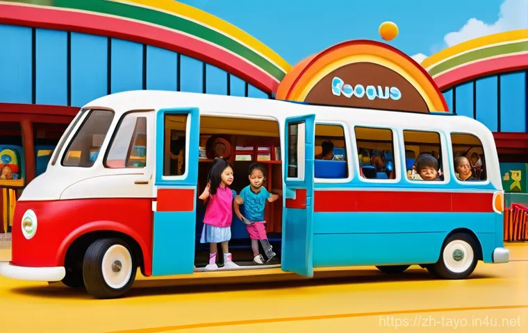 타요 유니버스 확장 가능성 - Prompt 1: Tayo's Immersive Theme Park Adventure**