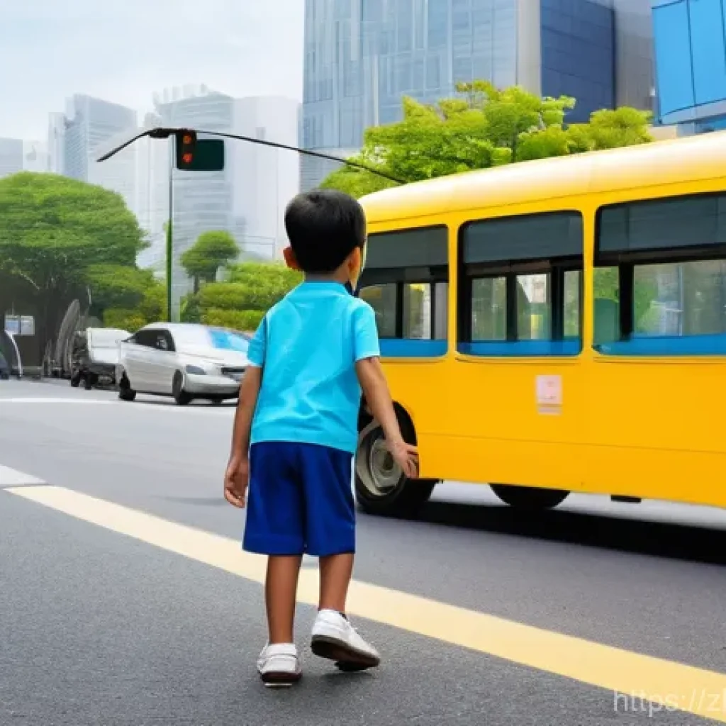 타요와 어린이 안전을 주제로 한 콘텐츠 - **Traffic Safety: Crossing the Road with Tayu**
    "A cheerful 5-year-old child, dressed in bright,...