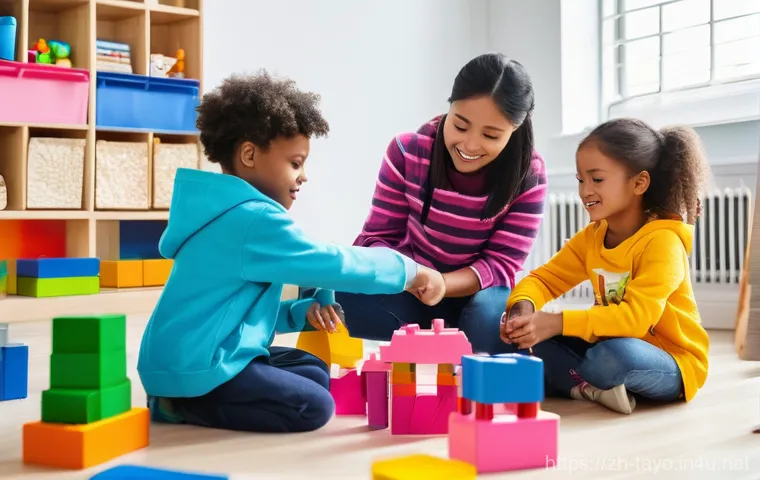 타요 팬덤이 끼친 영향 - A heartwarming scene featuring a kind-looking parent, wearing a casual sweater and jeans, and their ...