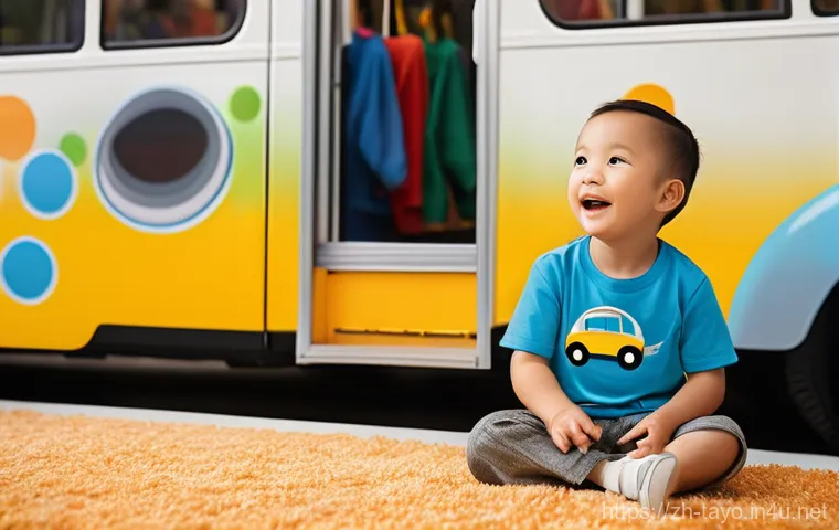 타요의 특별 에디션 - A vibrant, high-quality, close-up shot of a diverse group of brand-new Tayo the Little Bus toy chara...