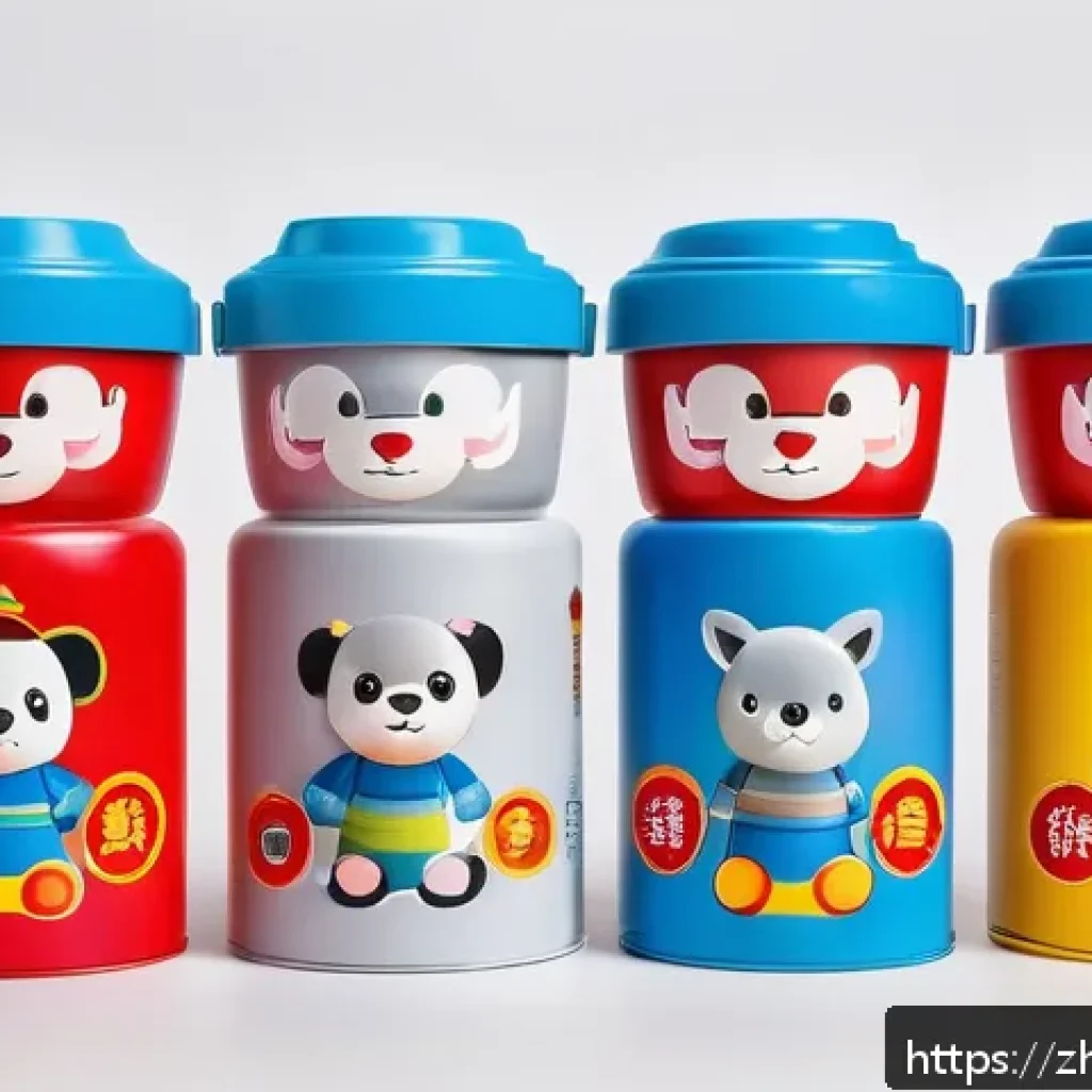 타요의 장난감 패키지 분석 - A vibrant and colorful toy packaging design featuring bright primary colors such as red, yellow, and...
