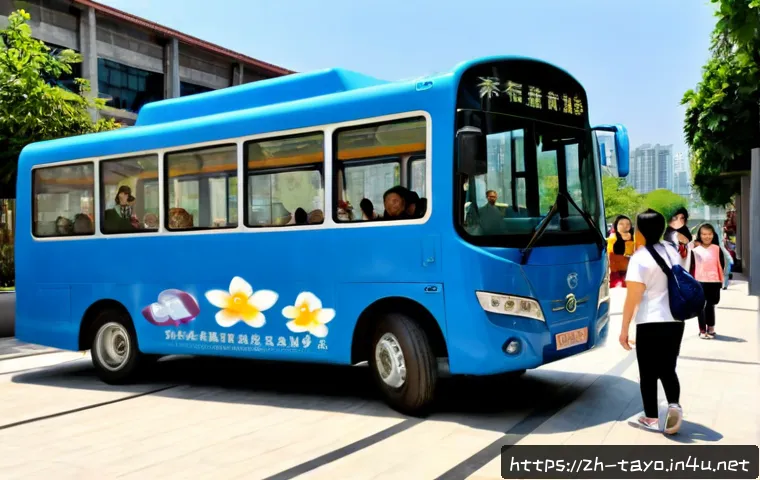 타요의 문화적 기여 - Photorealistic community children’s transport museum in a modern Chinese city, a cheerful small blue...